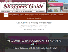 Tablet Screenshot of communityshoppersguide.net